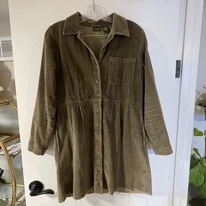 L.L. Bean Corduroy Vintage Cropped Dress/Tunic